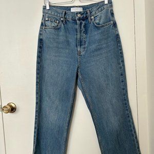 Topshop High - Waisted Straight Leg Mom Jeans | US 30